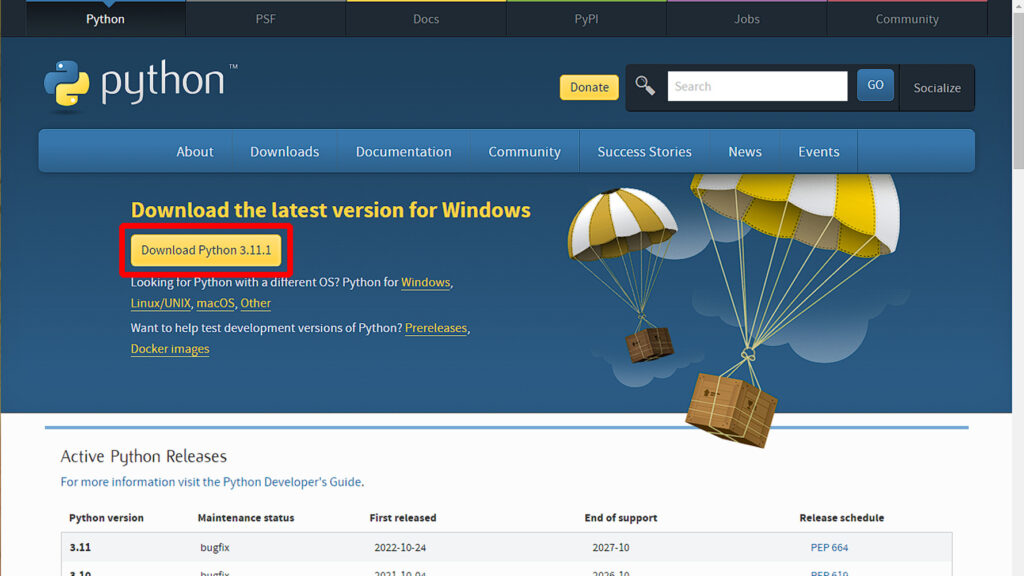 python-download-windows